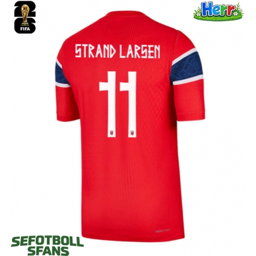Norge Jorgen Strand Larsen #11 Hemmatröja VM 2026 Kortärmad